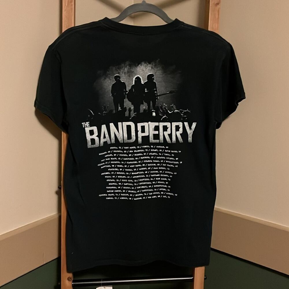 THE BAND PERRY T-shirt Black Concert Double Sided Size Small - Picture 2 of 2